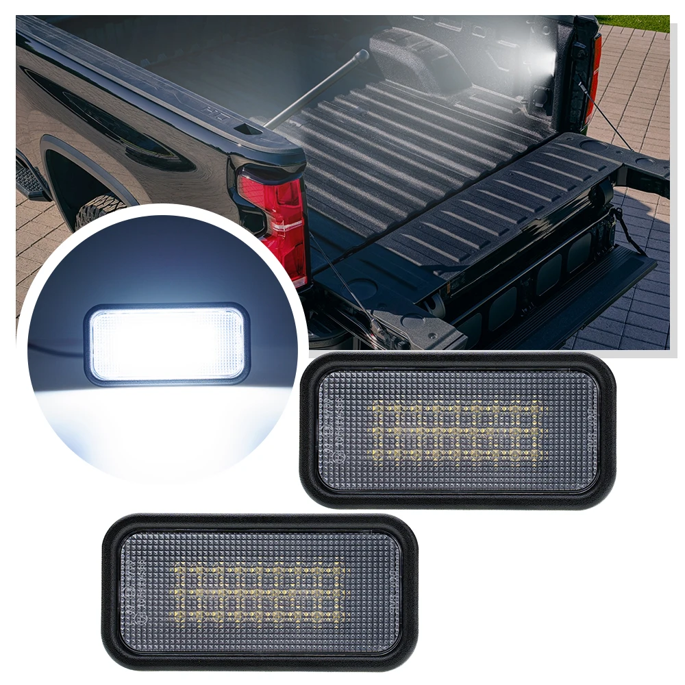 

2 шт. светодиодные грузовые фонари для освещения багажника для Chevrolet Silverado GMC Sierra 1500 2500 3500 2025 + светильник для кровати