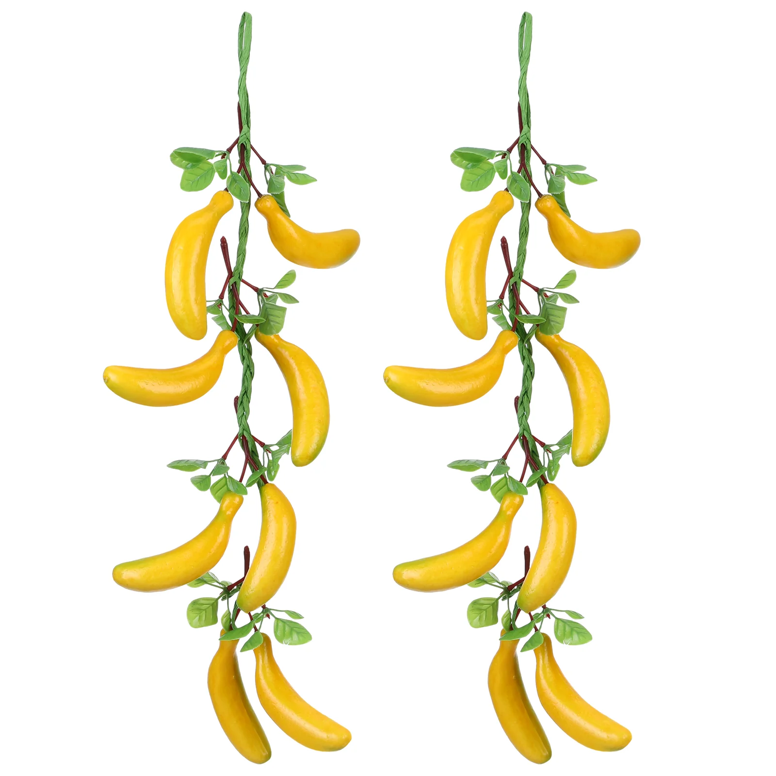 

2 Pack Simulated Banana Hanging Skewers Toys Fruit Pendant Simulation Decoration Ornament Prop Home Pu Decorations Child