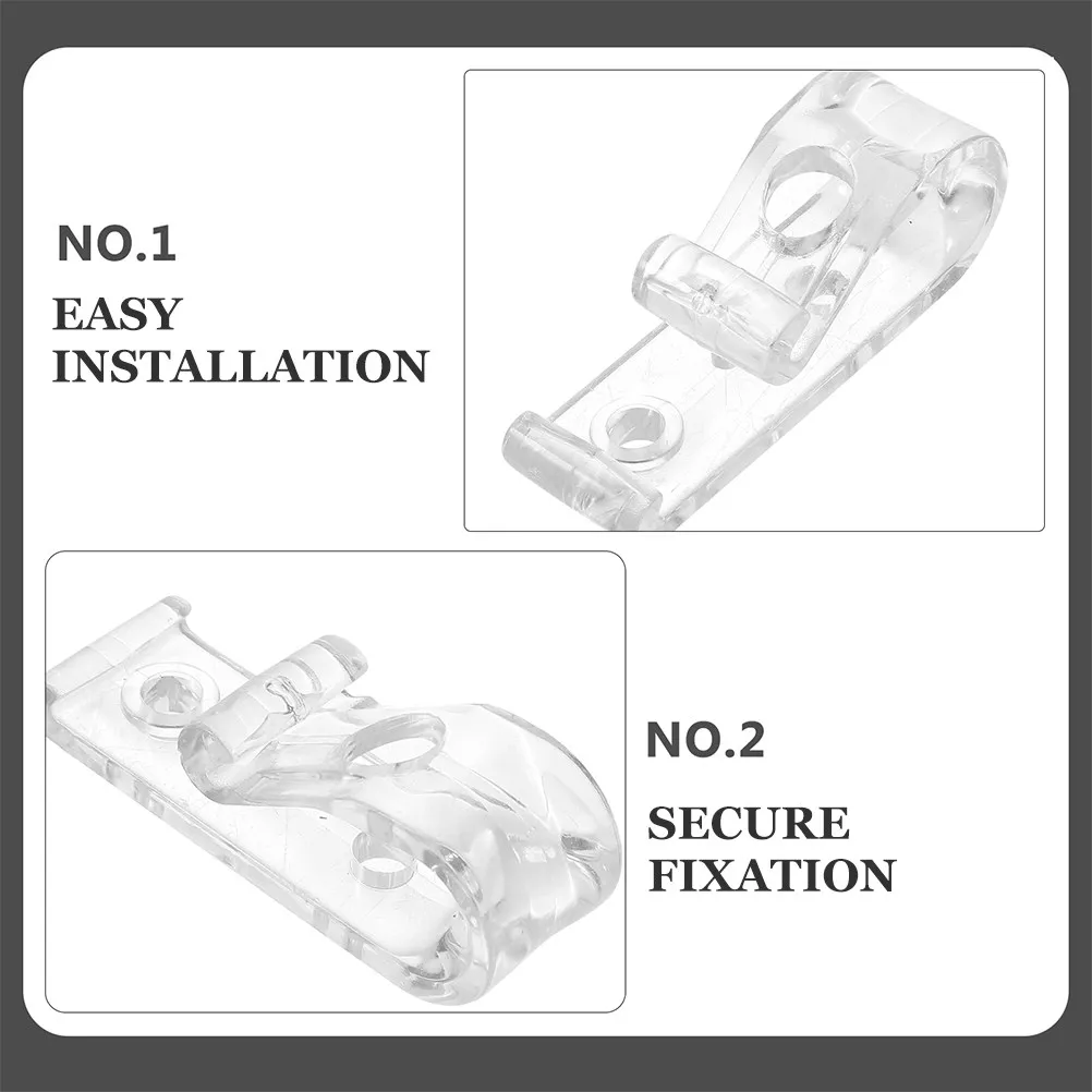16Pcs Roller Shade Chain Hook Bead Chain Accessories Safety Fixation Cord Guide Retainer Clips for Roller Blind Cord Pull