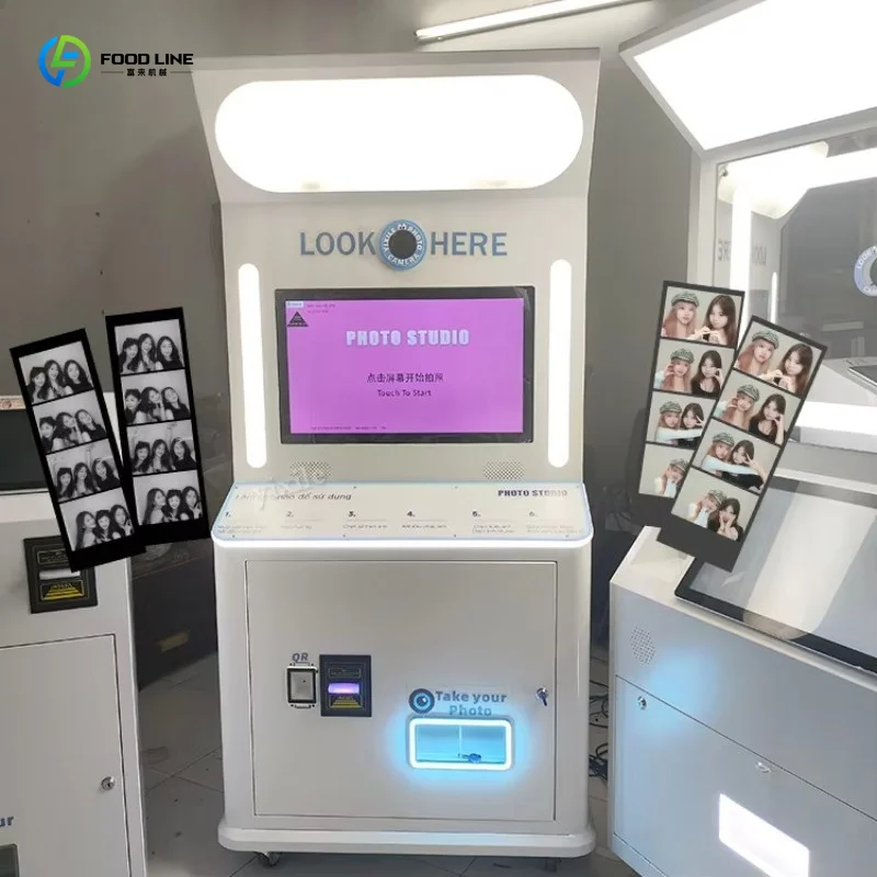 Customized New Design Original Event Photo Booth Camera Korea Style With Custom Stickers Function