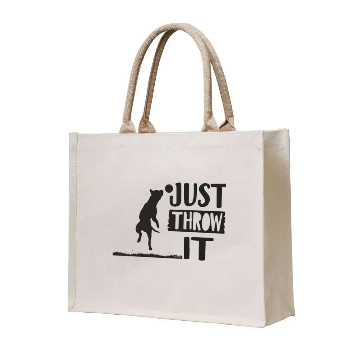

just throw it Border Collie dogs lover, funny dogs Tote Bag bags woman 2025 eco bag folding Handbags women