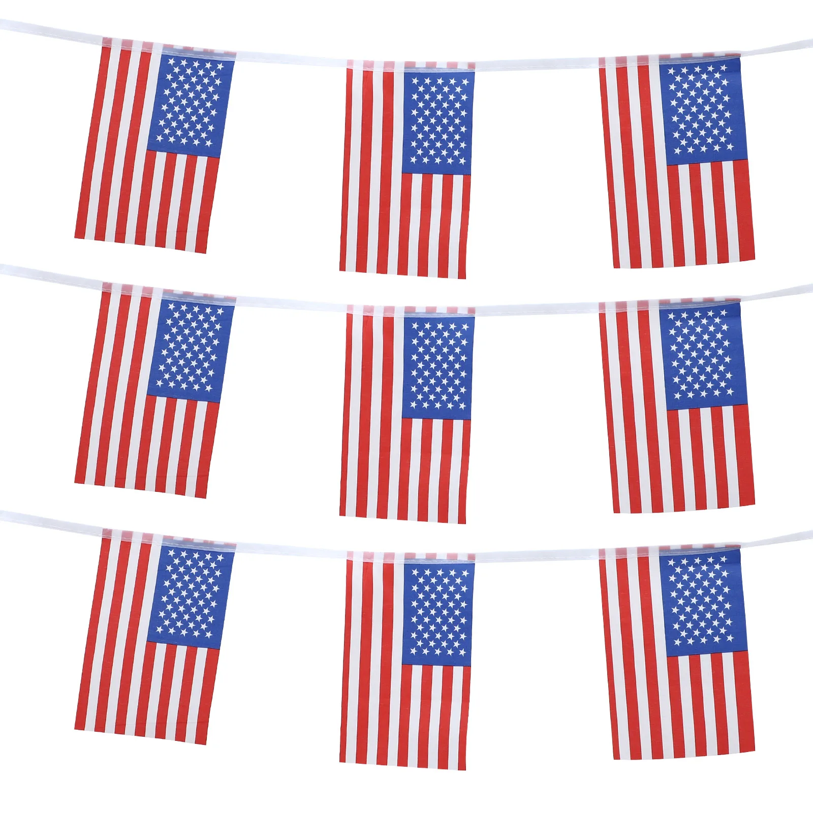 

Small National Flag Decorations Banner String Flags Hanging Party Celebration Bunting Festival Supplies Reusable Indoors