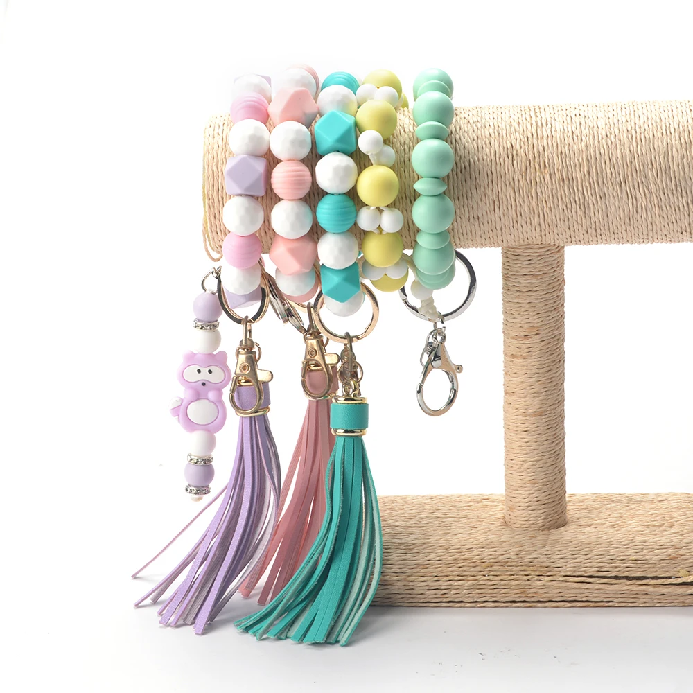 LOFCA 50Pcs/Lot Silicone Bead 9/12/15MM Used In Jewelry Making Necklace Bracelets Keychain Jewelry Accessories
