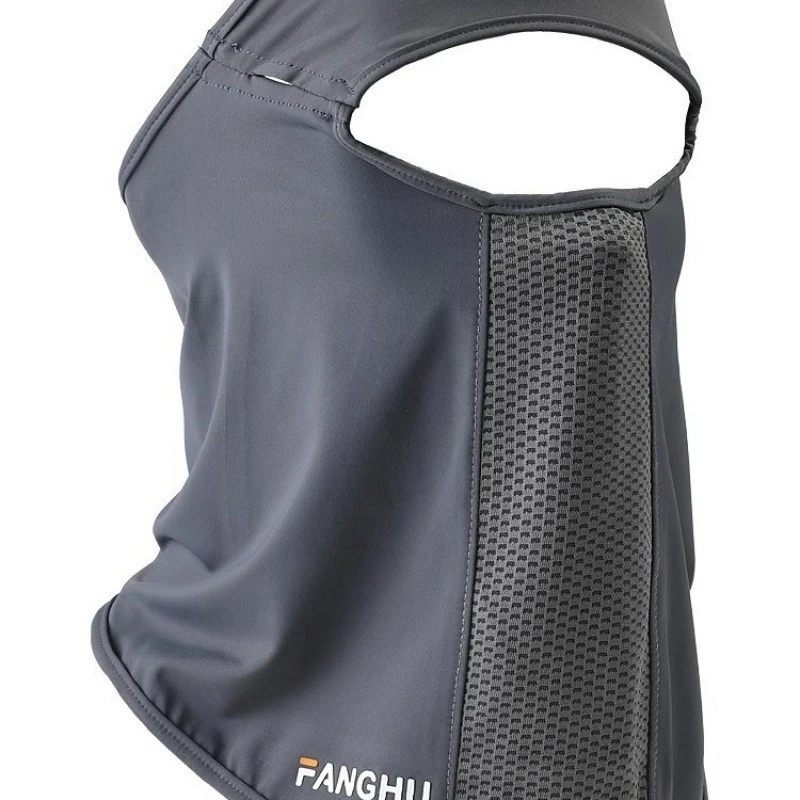 Facial Gini Summer Sports Ear Cord Scarves Mask Neck Protection Anti-uv Ice Silk Sunscreen Mask Face Veil with Eyeglass Hole image 6
