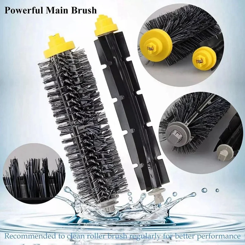 ABRW Replacement Parts Kit for iRobot for Roomba 600 Series, Roller Brush Side Brush Hepa Filter, Vacuum Cleaner Accessories