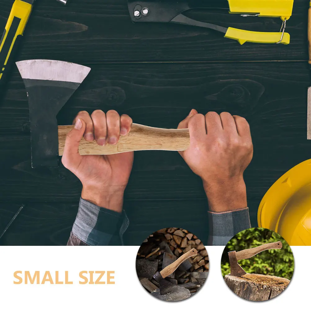 

2Pcs Wooden Axe Handle Replacement Durable Solid Wood Suitable for Axe Repair and Outdoor Use Wooden Replacement Handle