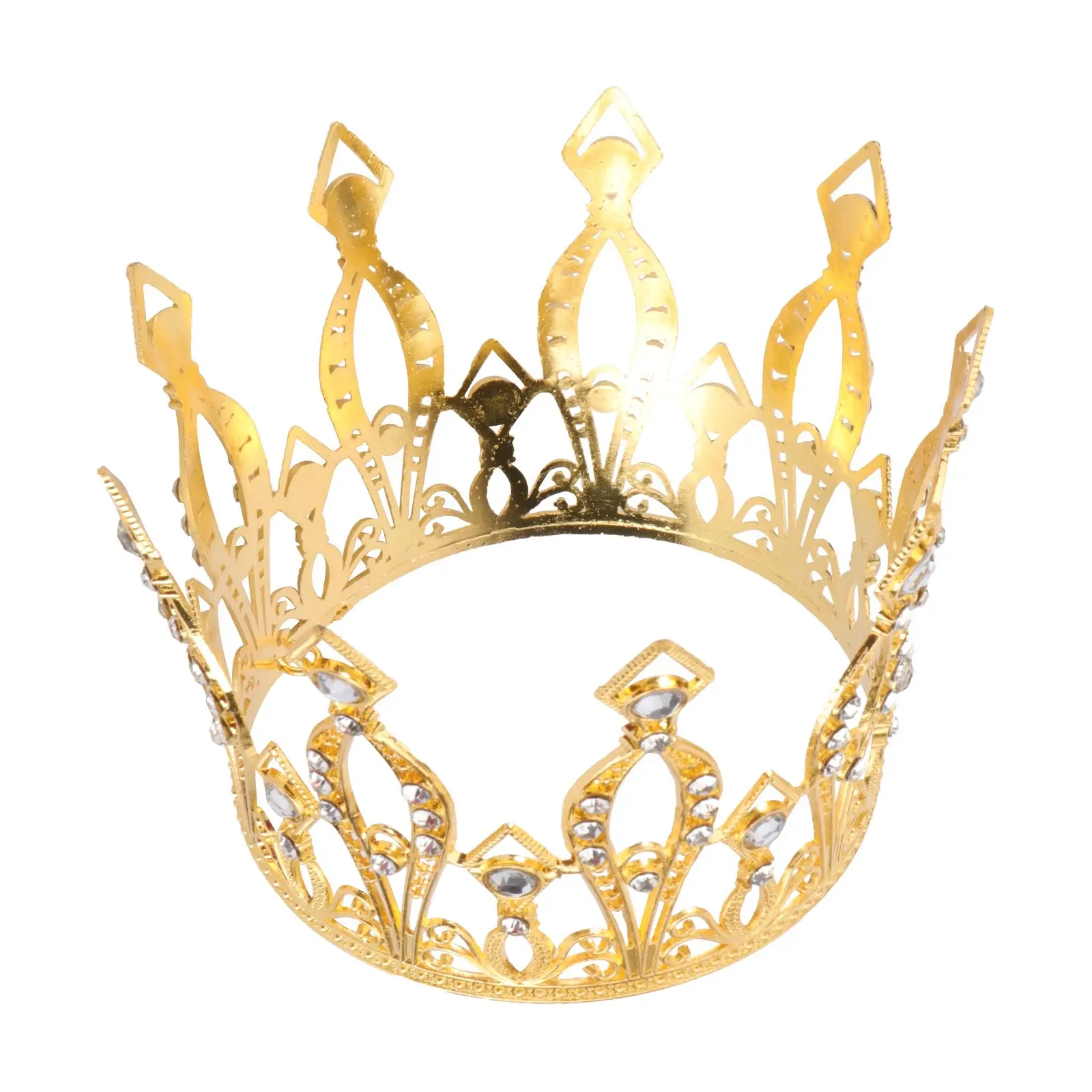 

Rhinestone Tiara Wedding Crown Crystal Hair Accessories Bridal Girl Child Party Prom Photoshoot Props Non Fading Lightweight