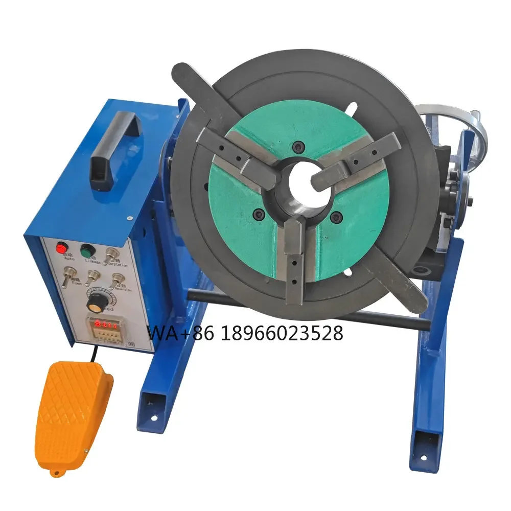 

New 100kg welding positioner 0-90 turntable timing position welded pipe workpiece rotary machine reliable motor components