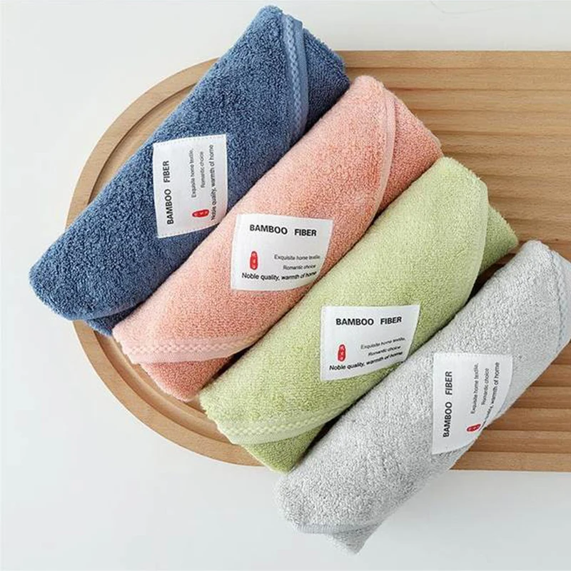 Bamboo Cotton Towel Soft Face Hand Towel Cotton Tea Cloth 1PCS