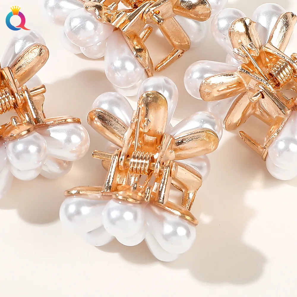 Niedliche Metall-Blumen Kleine Haarklammern für Frauen und Mädchen Haarspangen Haarclips Barrettes Accessoires Kopfschmuck Haarschmuck – Detail 3