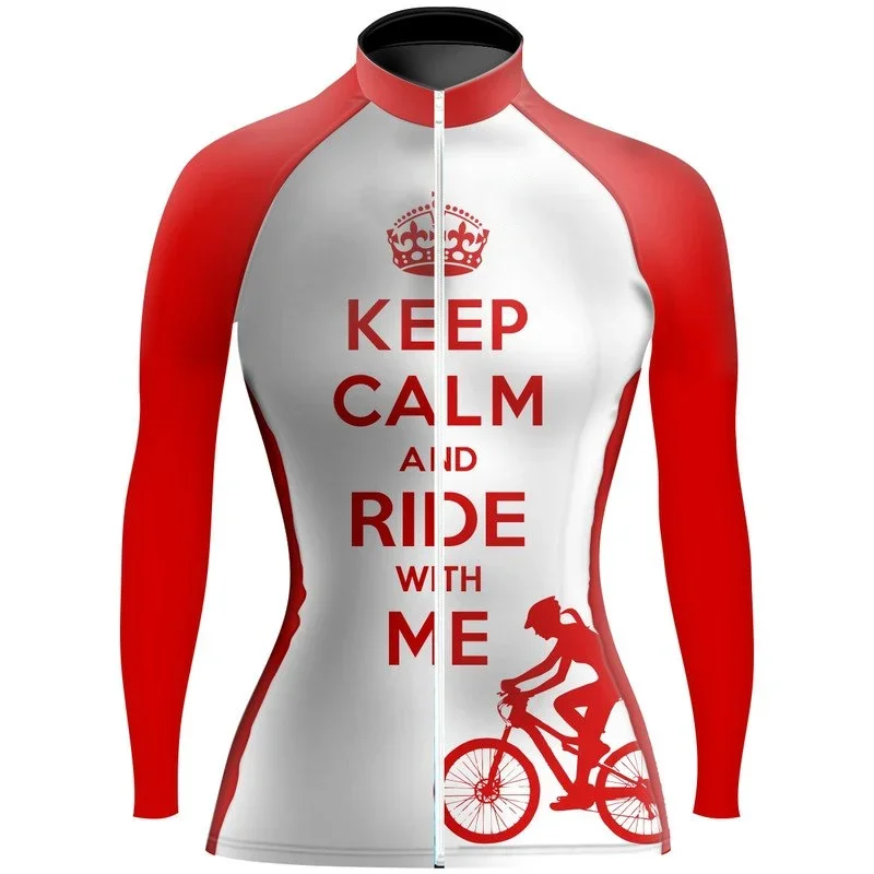 

Full Zippe Cycling Jersey r Long Sleeve Women High Quality Team Bicycle Clothing Mountain Road Bike Female Cycling Jersey