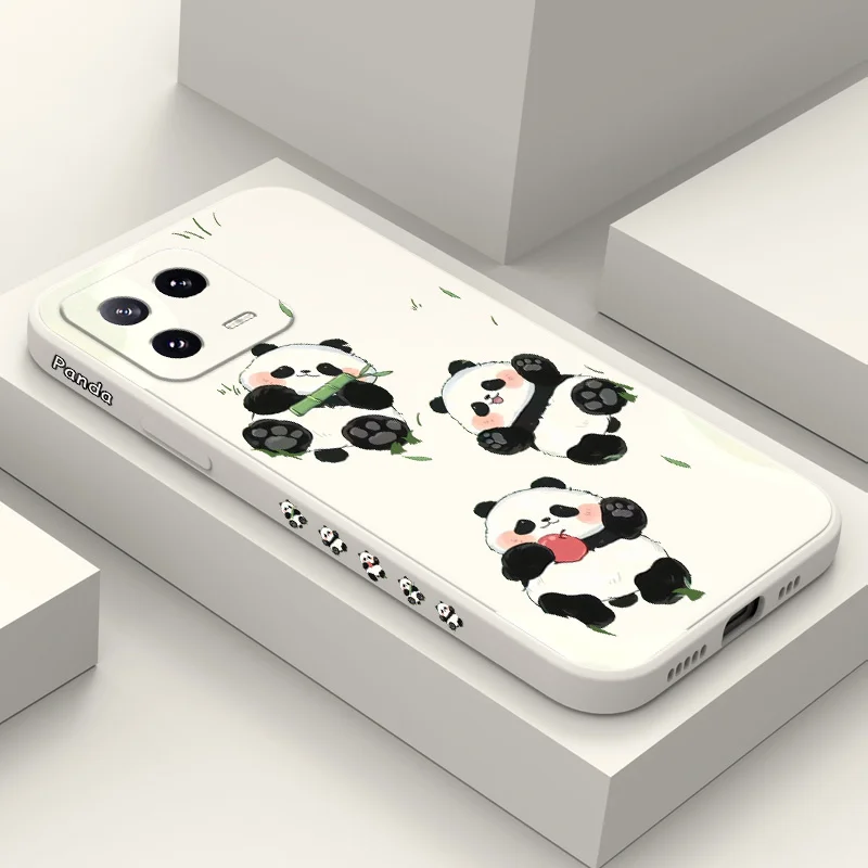 

Grass Panda Phone Case For Xiaomi Mi 14 13 13T 12 12X 12T 12S 11 11T 10 10T 9 9T Pro Lite Liquid Silicone Cover