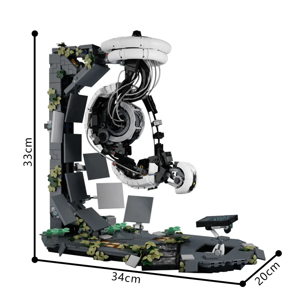 ゴブリックス MOC GLaDOS - ポータル2 ゲームアーキテクチャ 組み立てブロックモデル ポータル2 ゲーム小道具 ブロック組み立ておもちゃ 子供DIYギフト