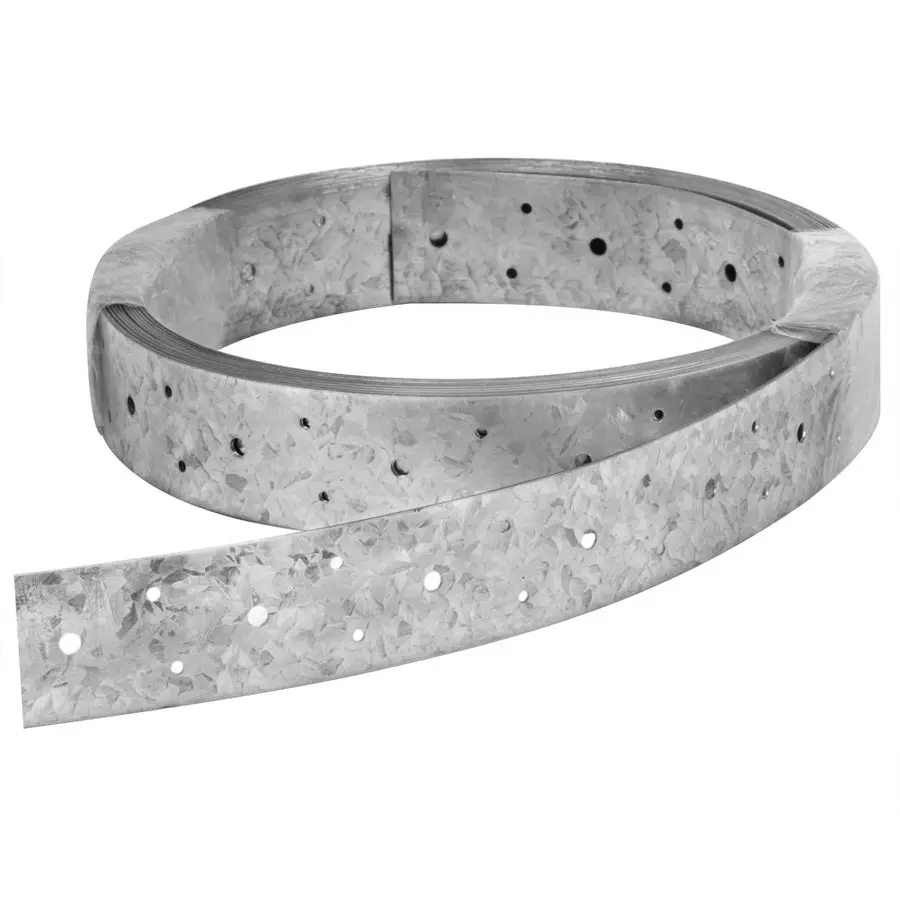 

32ft Galvanized Perforated Strap Tie Brace,2 Width Steel Coiled Strapping,20 Gauge