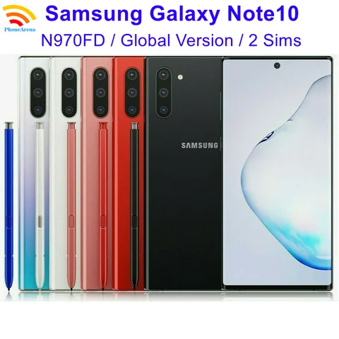 Samsung-teléfono inteligente Galaxy Note 10 N970FD, móvil Original con Sim Dual, 256GB de ROM, 8GB de RAM, NFC, Octa Core, 4G, LTE, Android