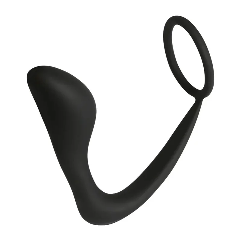 Prostate Massage Anal Plug Set with Cock Ring Silicone Penis Ring for Men G Spot Stimulation Gay Sex Toy Adult Game