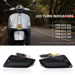 베스파 오토바이 LED 방향 지시등, 전면 및 후면 깜빡이, GTS300 GTS 300 GTS250 GTS150 용