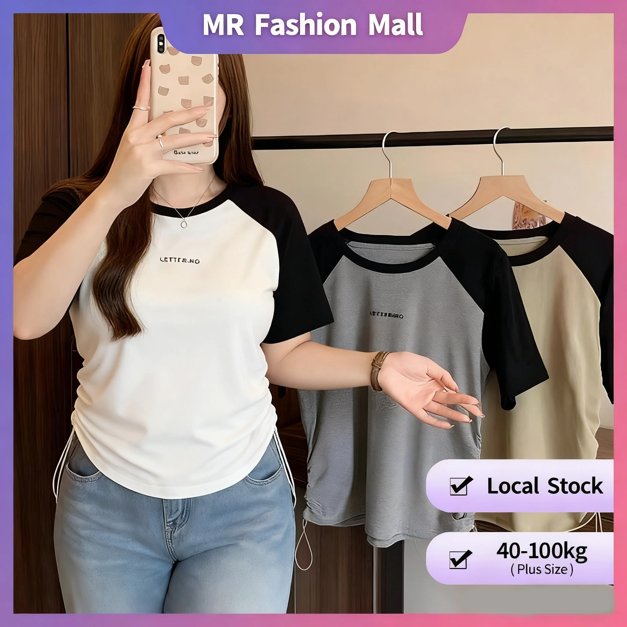 

【Тутболка большого размера】Складная рубашка нестандартной формы в корейском стиле с длинными рукавами и v-образным вырезом большого размера, элегантная, простая, стильная и большая.