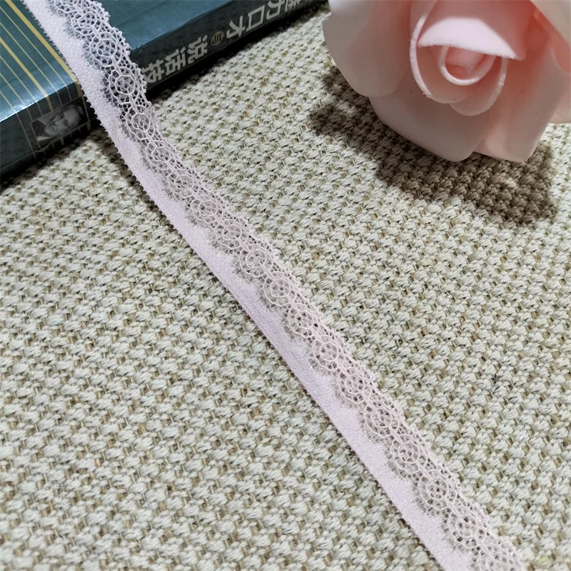 S1222 slight pink elastic and soft lace which can be used for accessories and clothing