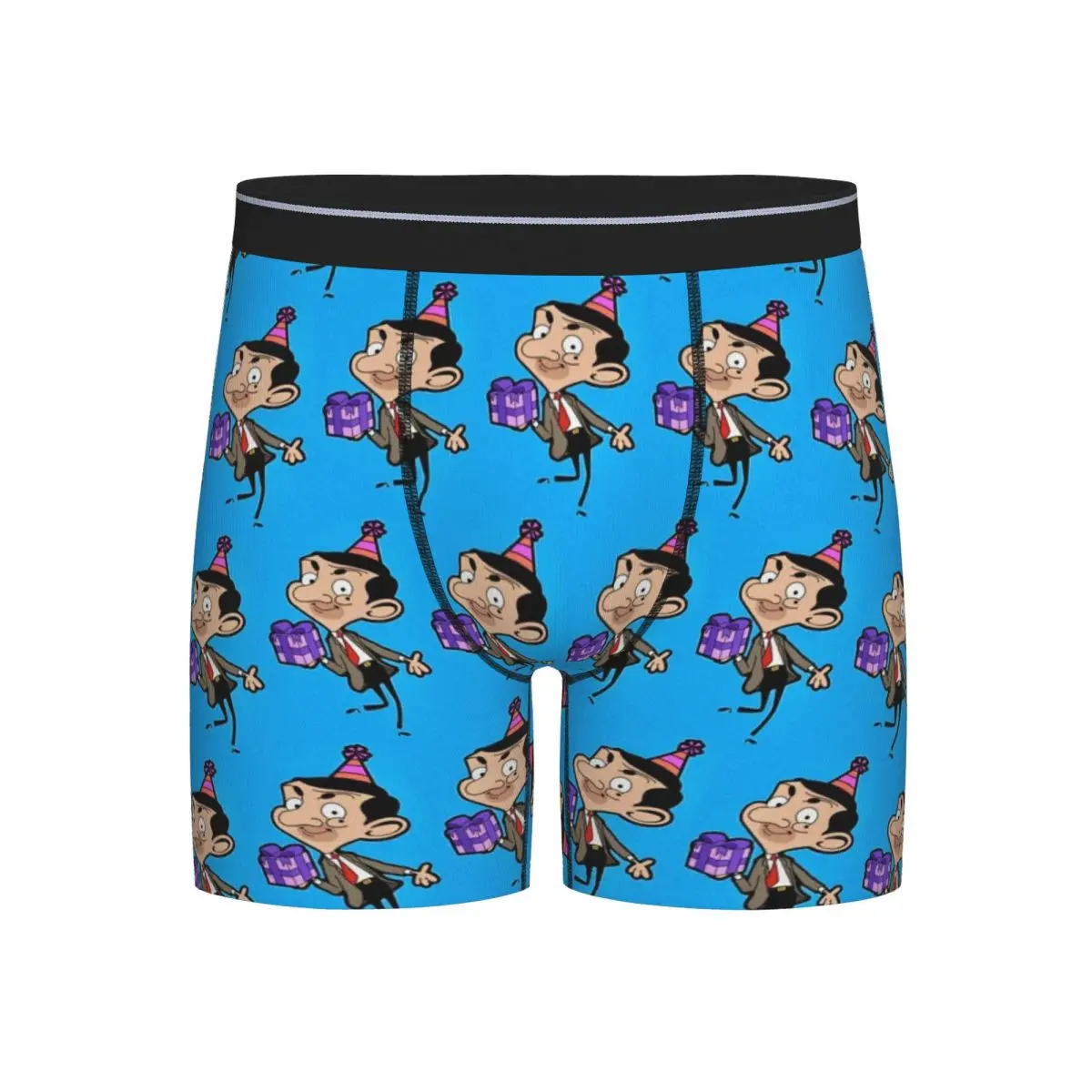 

Long Boxer Underpants Shorts Mr. Bean Cartoon Panties Male Soft Underwear for Homme Man Boyfriend Gifts