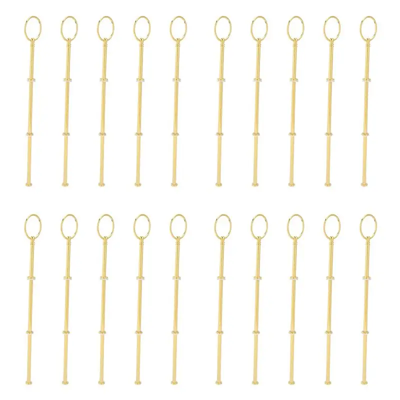 AB11-20 Wedding Metal Gold 3 Tier Cake Stand Center Handle Rods Fittings Kit