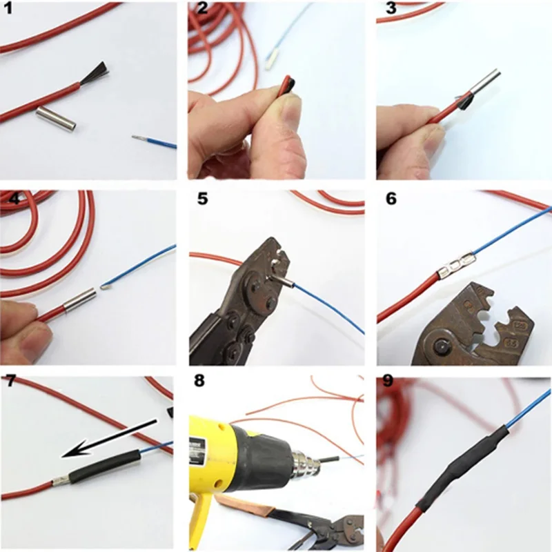 10 To 100 Meters 12K Floor Warm Heating Cable 33 Ohm/M Silicone rubber Jacket Carbon Fiber 220V Carbon Fiber Heating Wires Coil