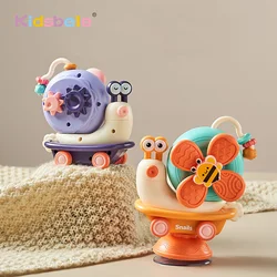 Jouets Sensoriels de Bain Montessoris pour Bébé, Chaise Haute, Ventouse, Fidget Spinner, Moulin à Vent Fin, Escargot, Cadeau pour Nouveau-Né