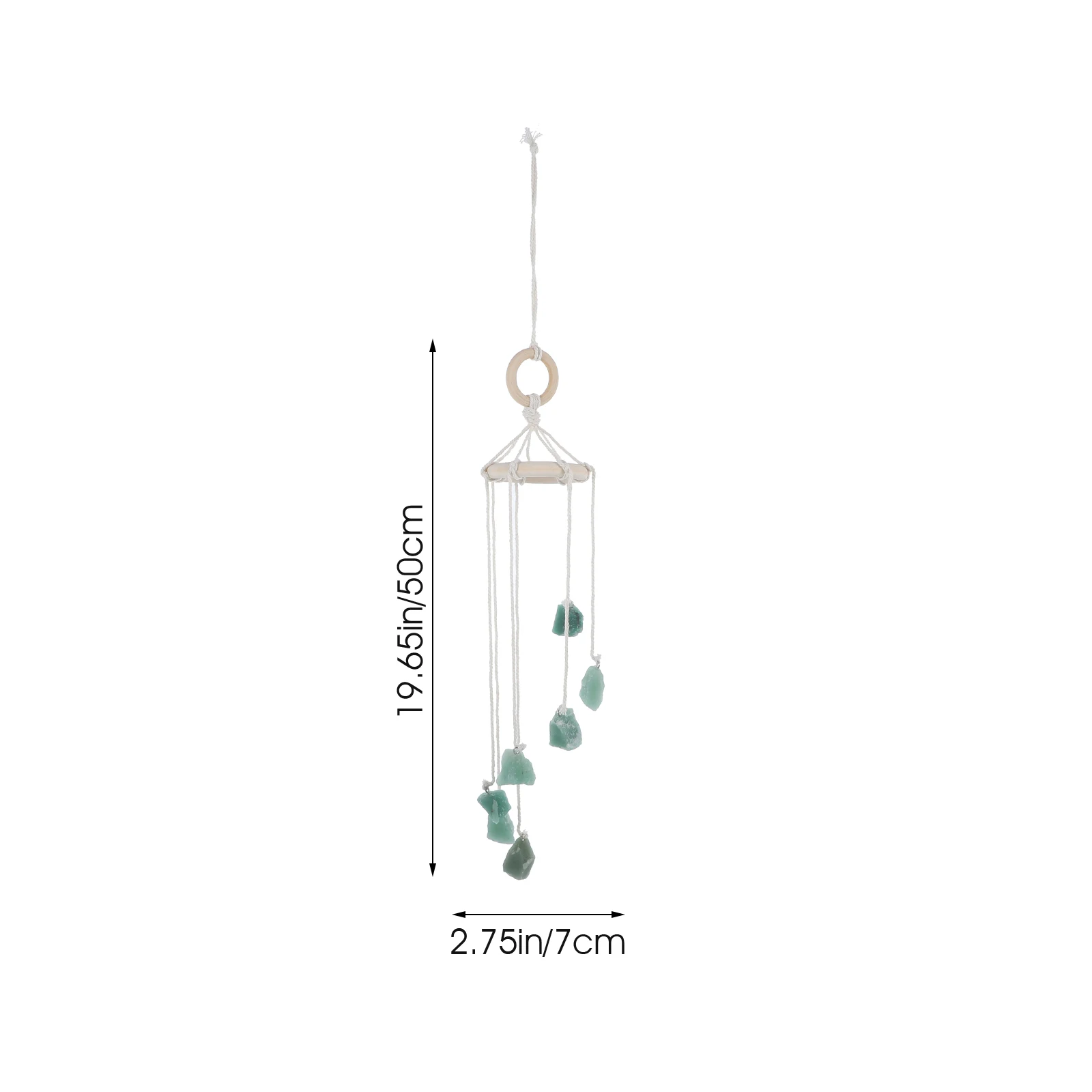 

Dongling Jade Wind Bell Hand-woven Chimes Wall Decoration Craft Lucky Decorations Crystal Rough