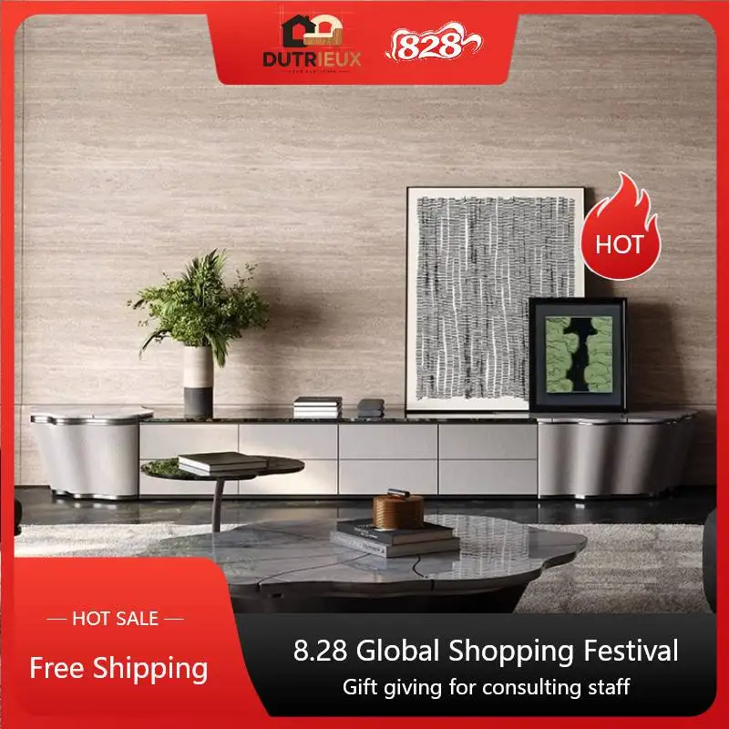 Classic Nordic Tv Cabinet Drawers Storage Gray Designer Modern Tv Cabinet Living Room Luxury Fernseher Tisch Furniture Home