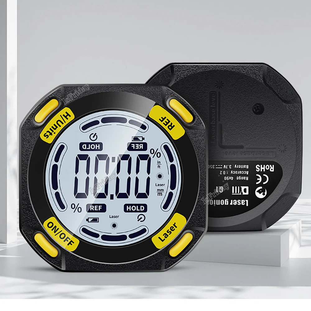 

Высокоточный цифровой инклинометр, электронный транспортир, магнитный измеритель угла, прибор для измерения наклона с лазерным измерителем уровня