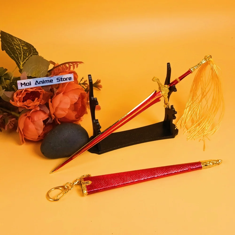 8.6インチメタルエルデンカタナブレードスチールアニメ忍者ナイフオリジナル侍刀鉄刀実物大日本刀おもちゃギフト