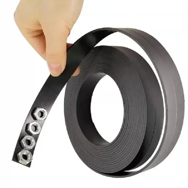 10Meter/LOT Rubber Magnet 10*2 15*2   20*2 25*2 mm 30x1.5 Flexible Magnetic Strip Tape