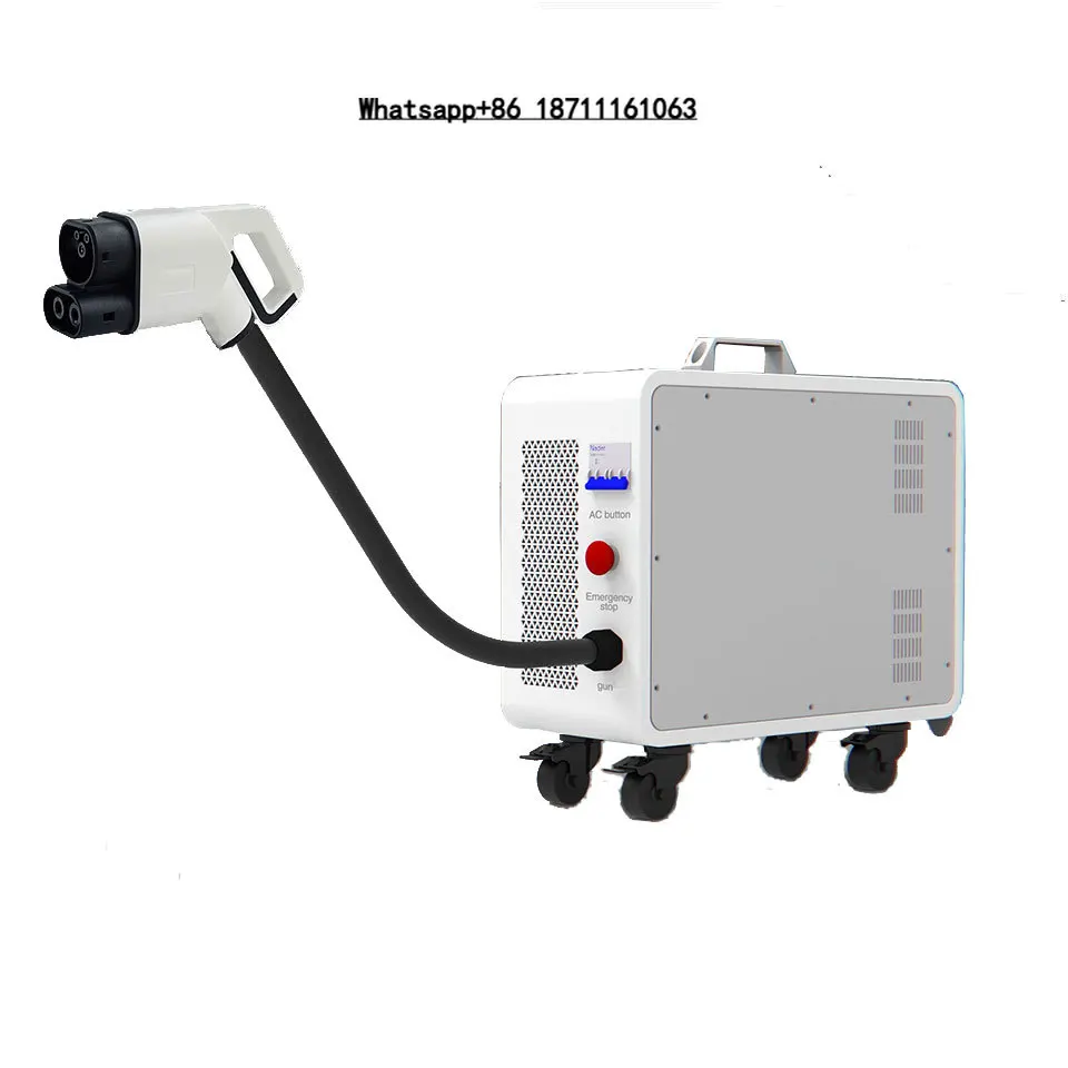 Mobile Ev Charger Single  Portable 20Kw Dc Fast Ev Charger Gbt Ccs2 Ccs1 CHAdeMO Electric Car Charging Station
