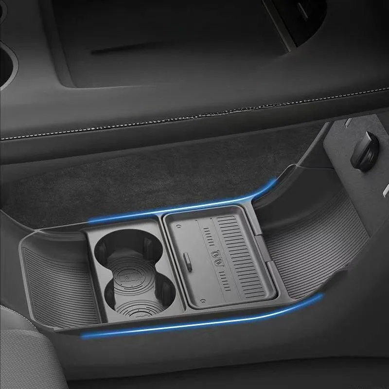 For NEVO Q05 Lower Center Console Storage Box Hidden Drawer for Sunglasses Chargers and Wallet