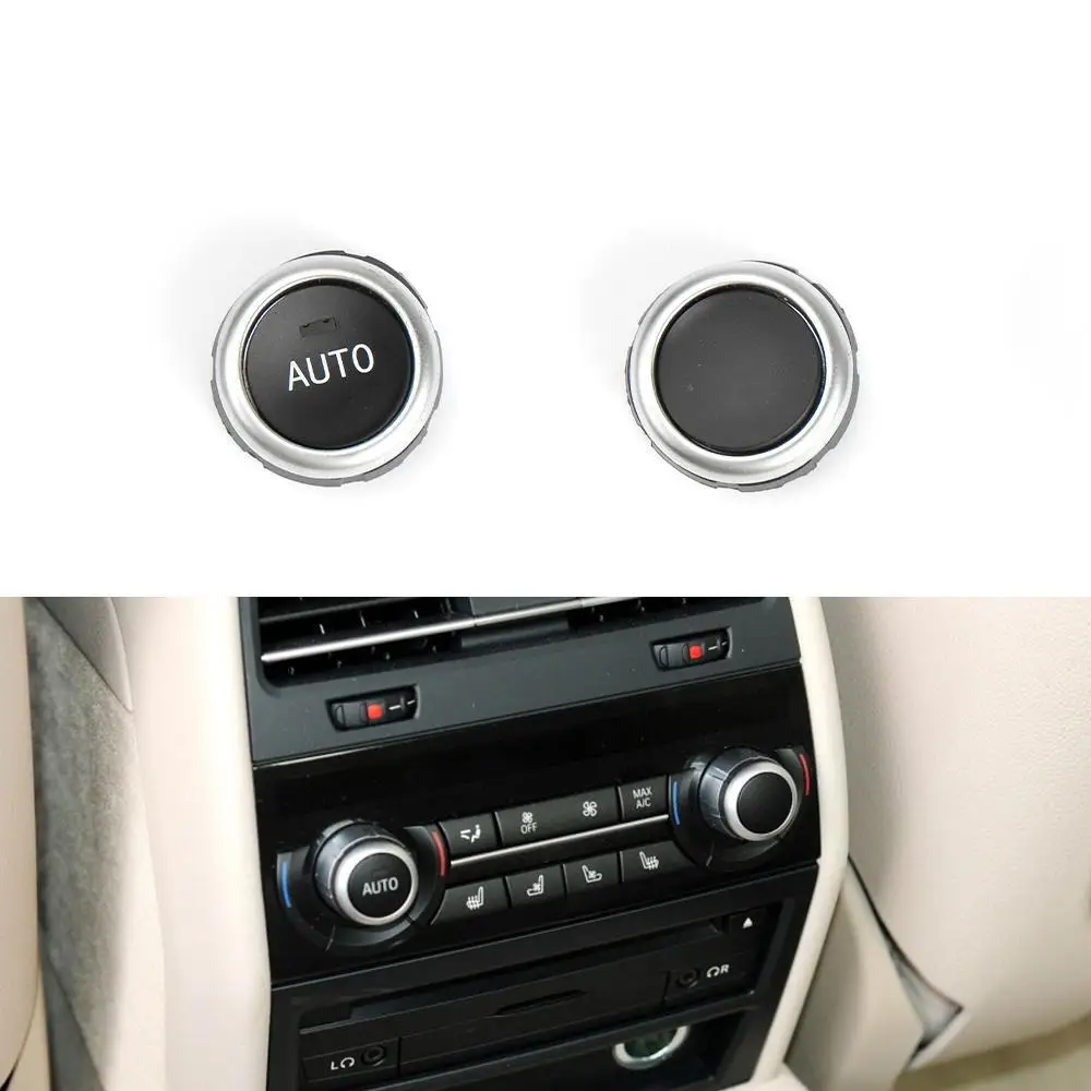 

Car Rear Air Conditioner A/C Rotation Climate Control Knob Button Cover Replacement For BMW F15 F16 X5 X6 2011-2017 Accessories