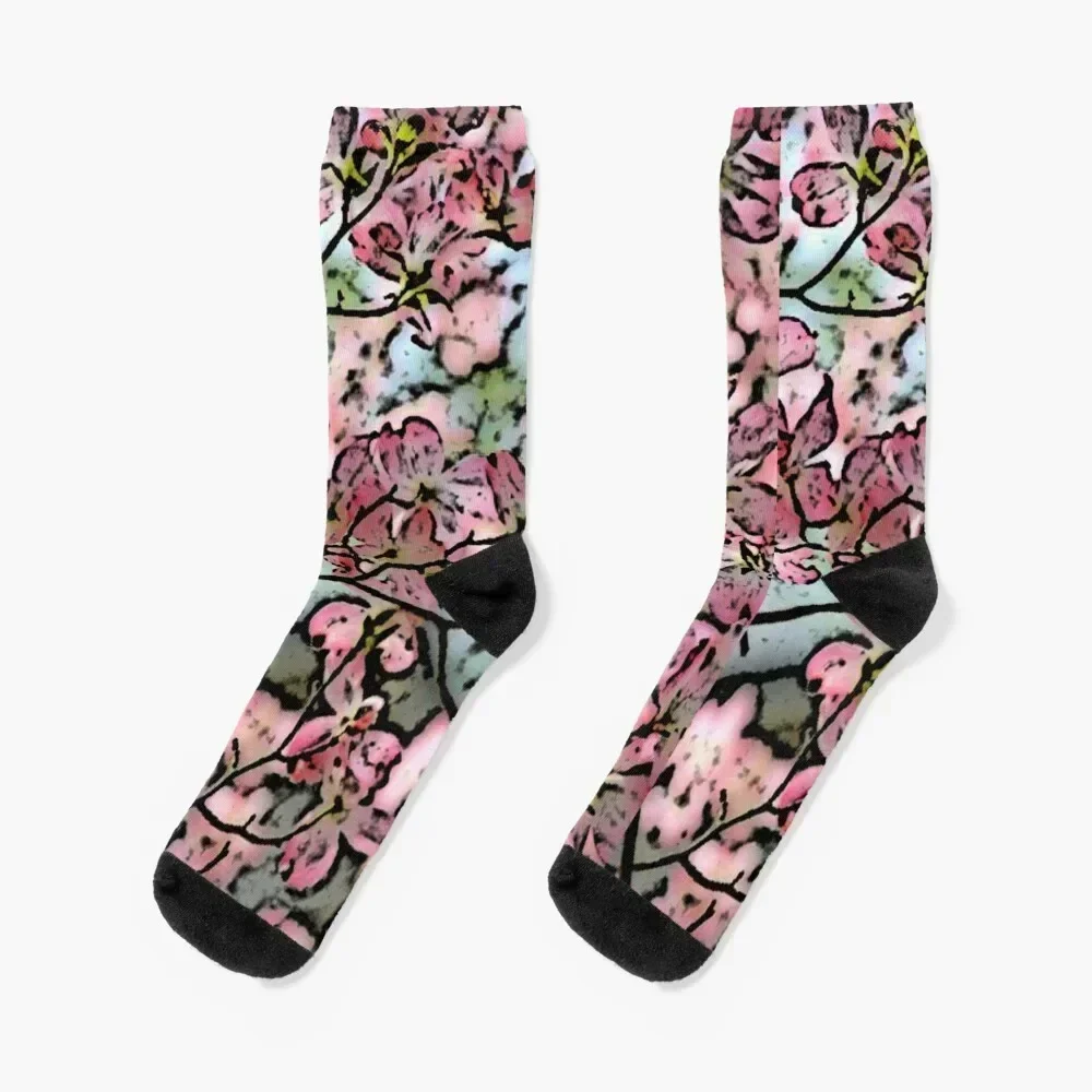 Blossom Socks winter thermal sports stockings Socks For Men Women's