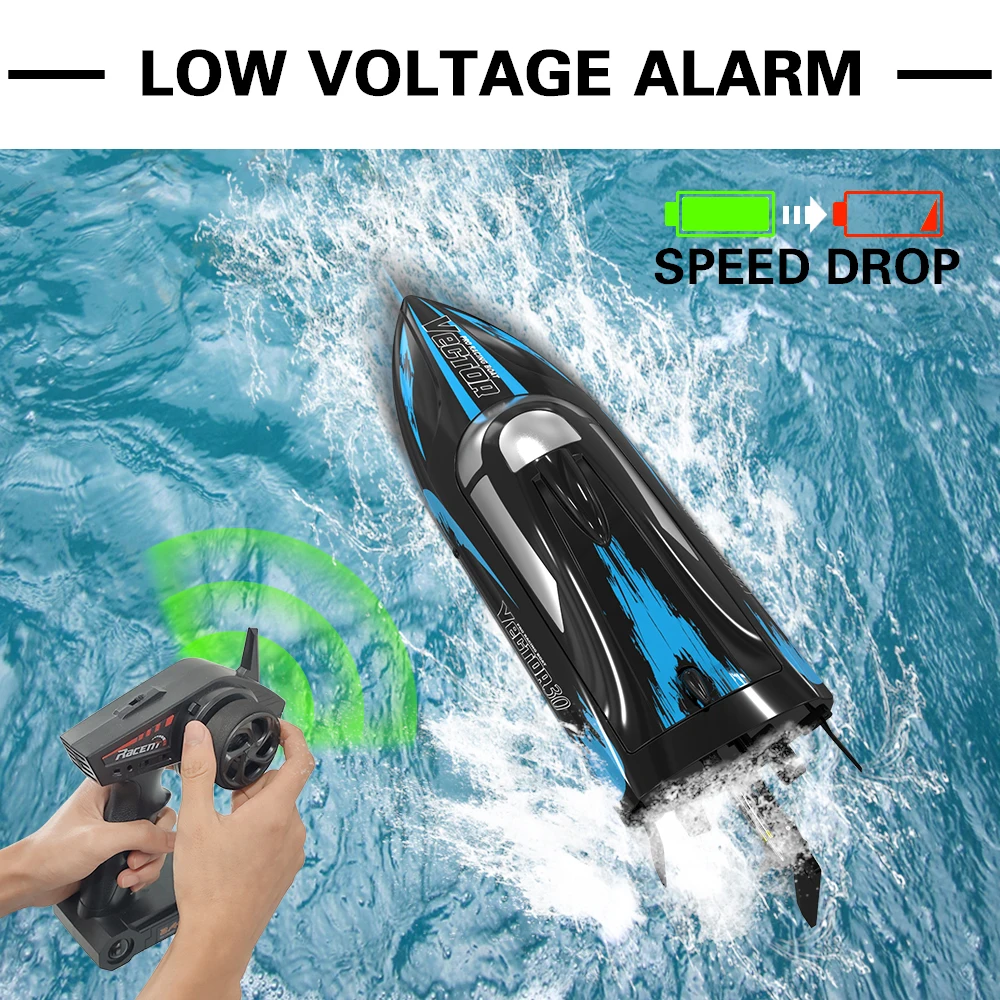 High Quality Rc Boat 2.4G RTR Waterproof Plastic Speedboat Play in Pool Christmas Gift for Kid China Wholesale Boat