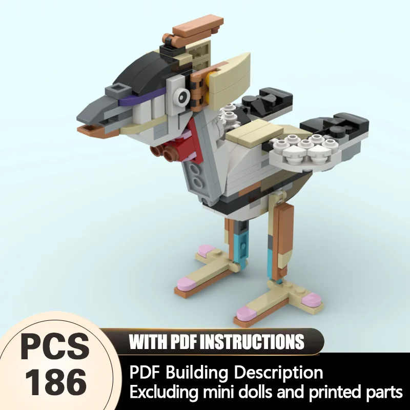 

Creators Animal Series Model MOC Building Bricks Crowned Crane Modular Technology Gifts Holiday Assemble Children Toys Suit