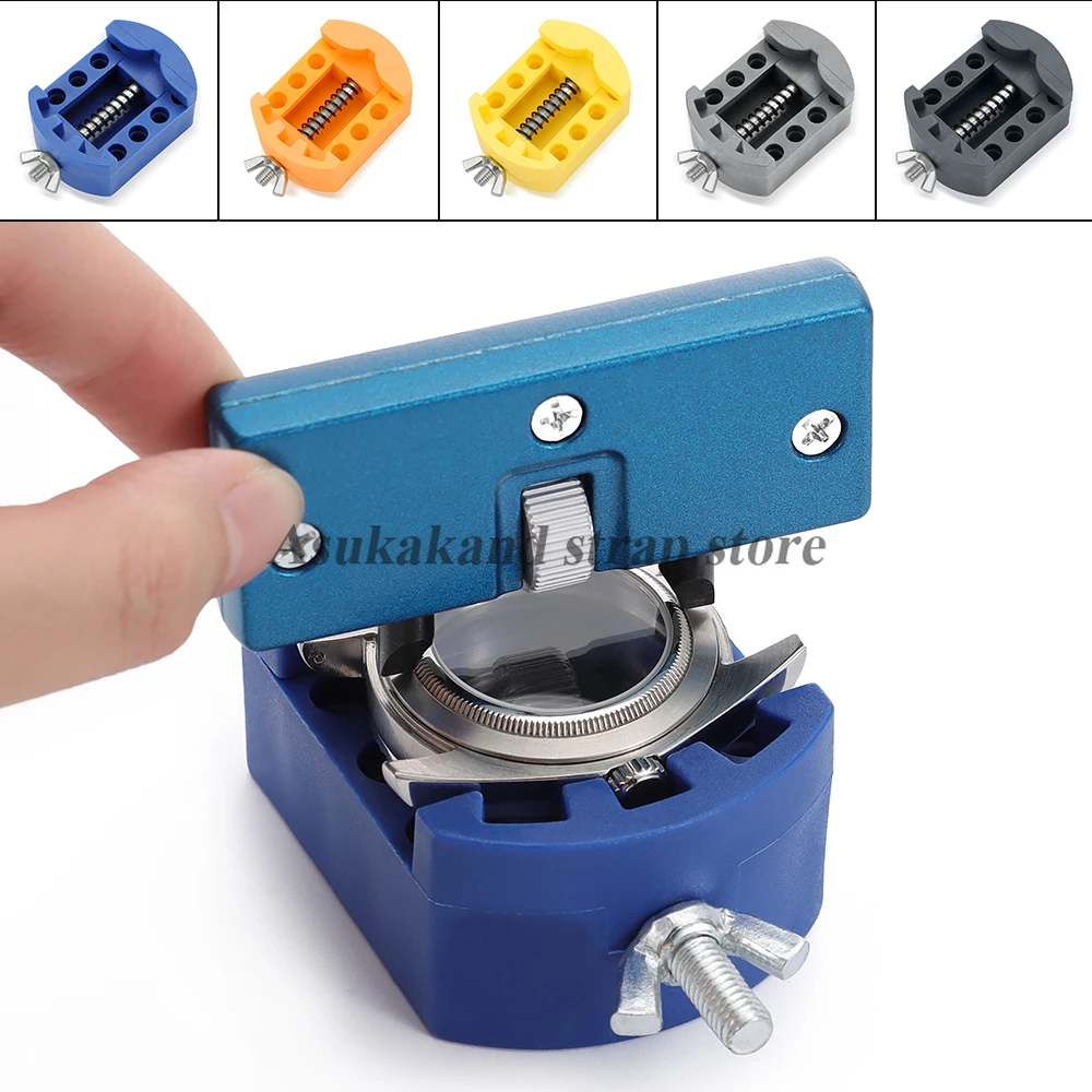Für Uhrmacher Uhr Einstellbare Opener Zurück Fall Abdeckung Drücken Näher Entferner Befestigung Halter Fall Reparatur Werkzeug bewegung Zifferblatt Fixer
