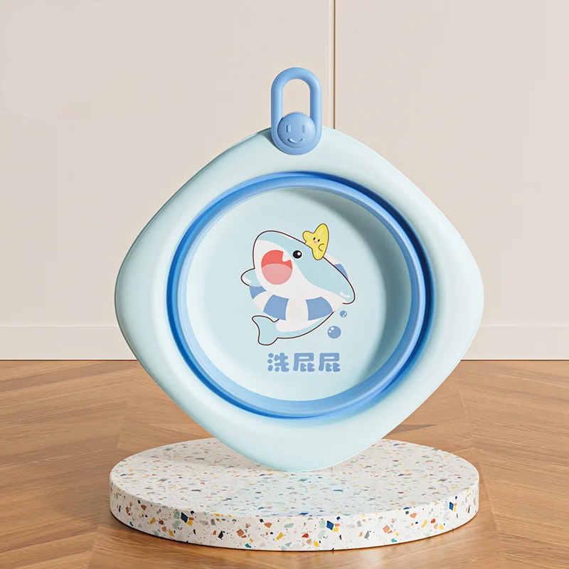 Opvouwbare waskom Waskuip Wastafel Opvouwbare waskuip Lanyard Design Badbassin Waskom voor dagelijks gezicht wassen Hand