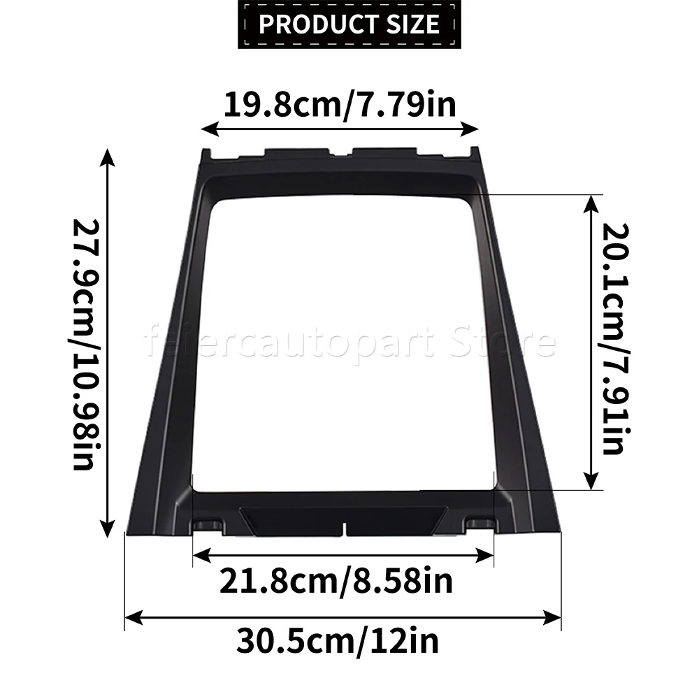 51166956756 Front Center Console Panel Cover Decorative Panel Bezel For BMW X5 E70 X6 E71 2006-2014