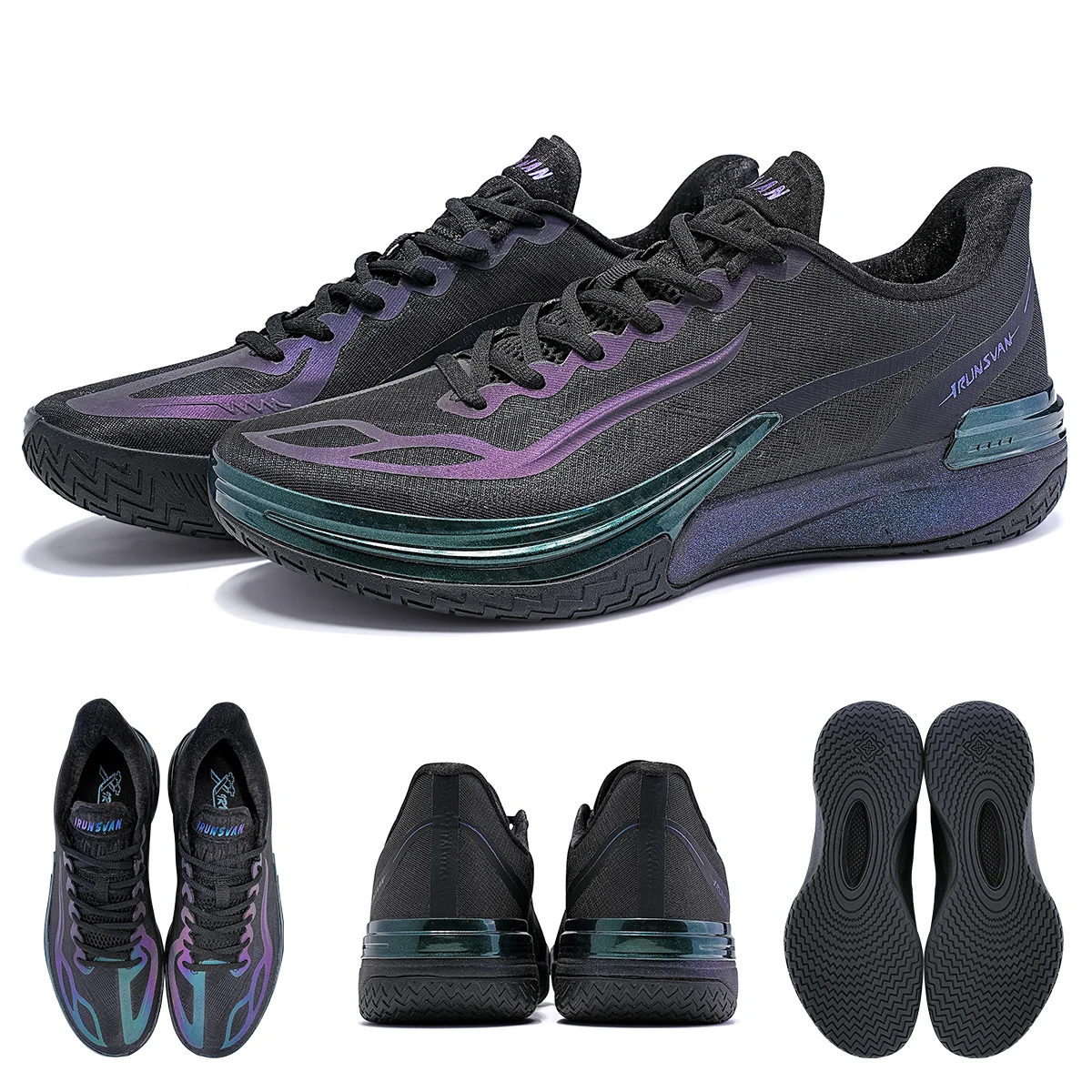 IRUNSVAN T800 Dual Mode Carbon Plate Basketball Shoes with Nitrogen Foam Wear-Resistant Rubber Lightweight TPU Stabilizer Suppor