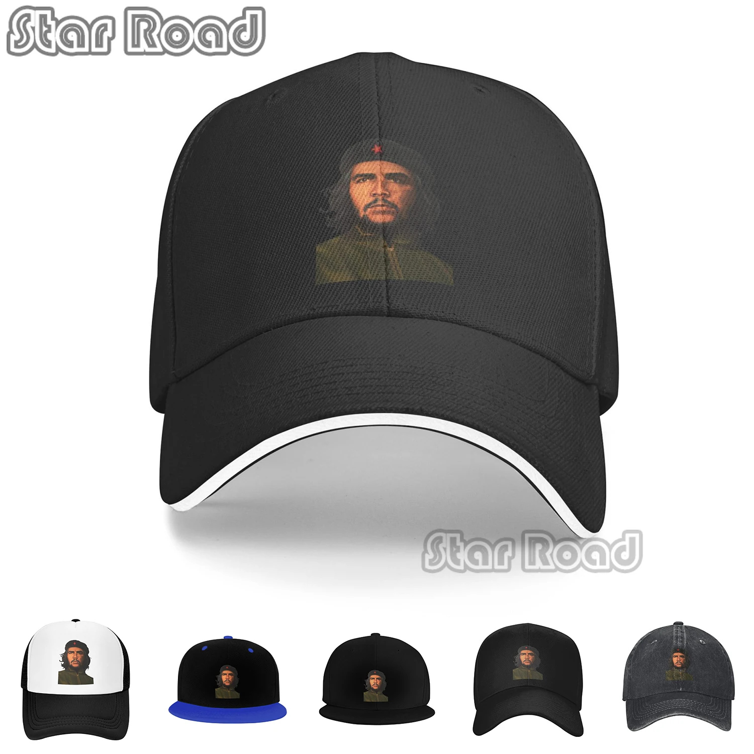 

2024 New Arrival Pure Color Dad Hats Che Guevara Line Women's Hat Sun Visor Baseball Caps Peaked Cap Fashion Running Golf Gift