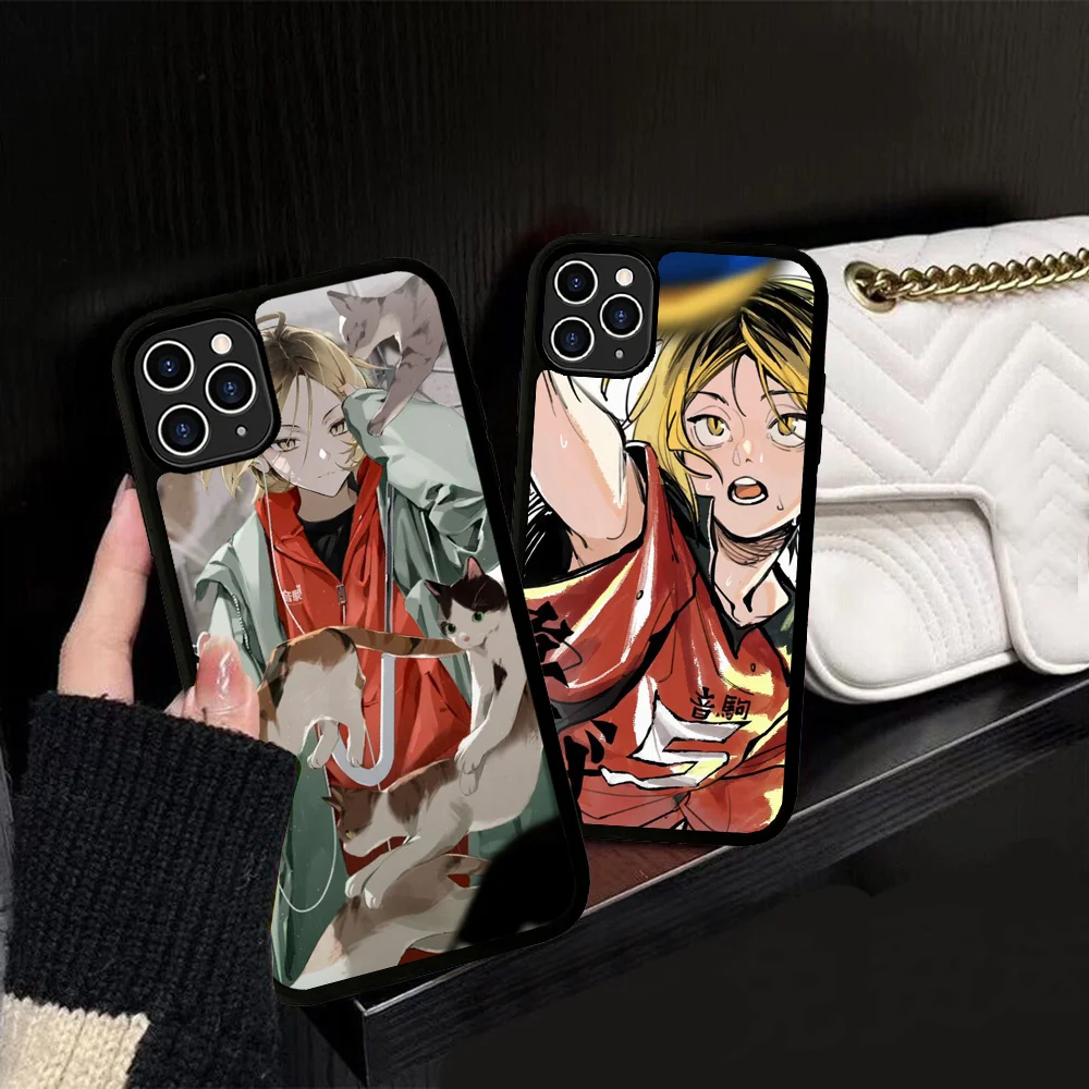 

Haikyuu Kozume Kenma Phone Case Silicone PC+TPU For For IPhone 11 12 13 14 15 16 Plus Pro Max Cover