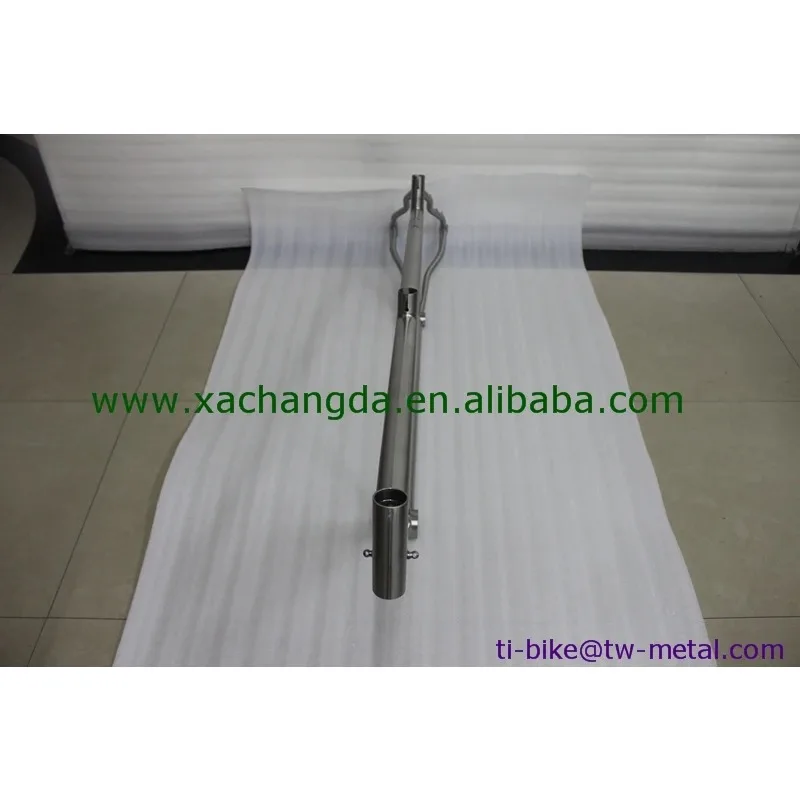 Titanium Road Tandem Bike Frame With External Cable,