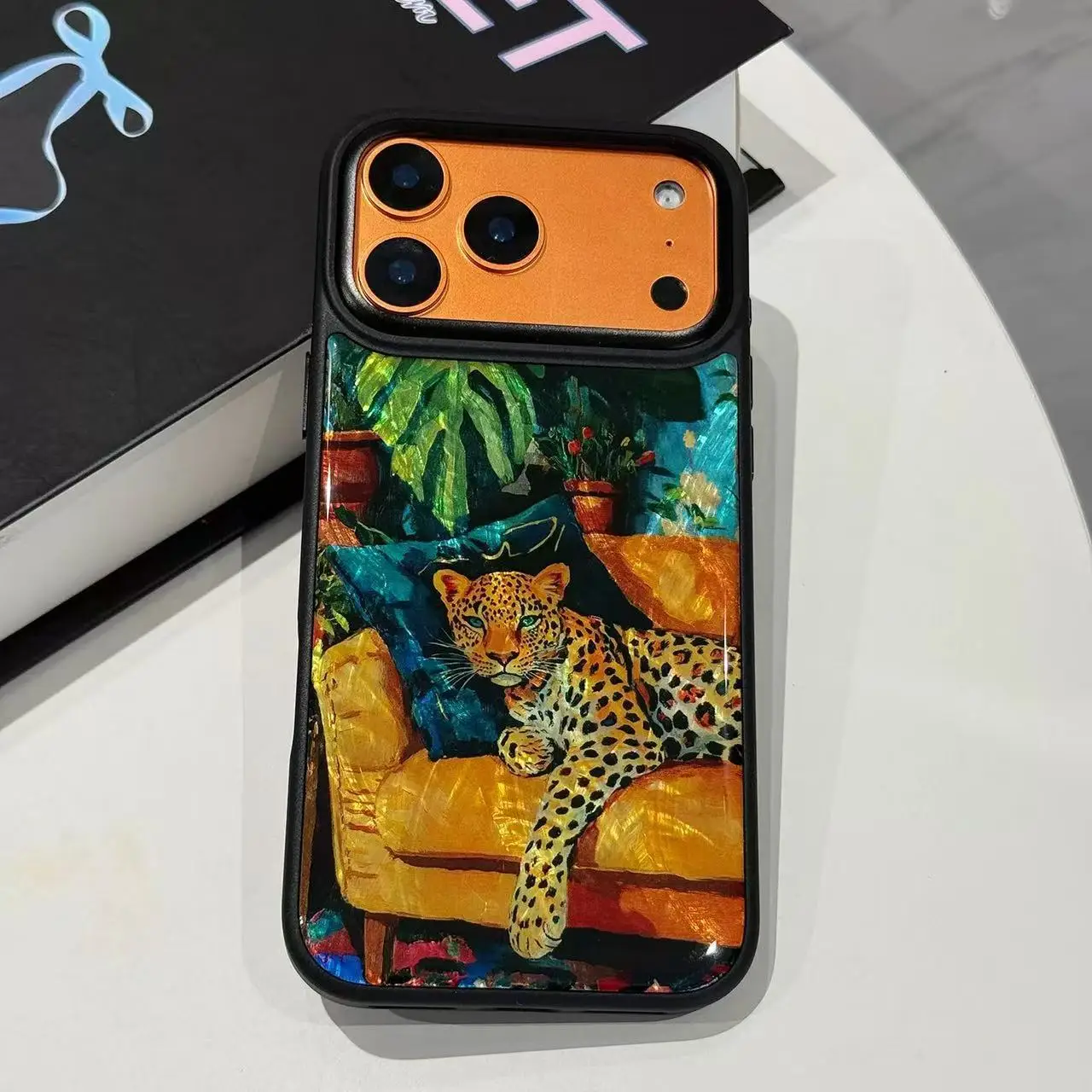 

Natural mother-of-the-shell mobile phone case, suitable for Apple's anti-fall drop glue soft case