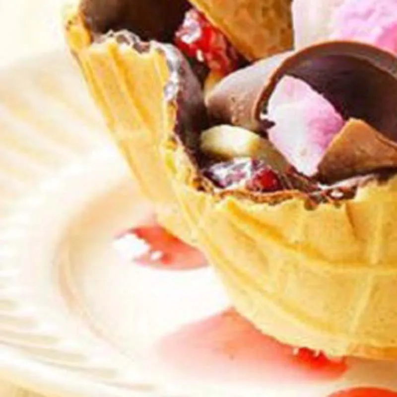 Hot Sales Electric Non Stick Double Ice Cream Cone Maker Waffle Cone Making Machine Ice Cream Cone Machine For Commercial Use