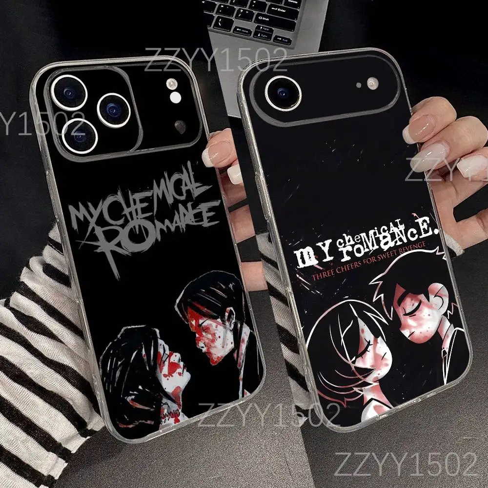 حافظة هاتف My C-Chemical Romance لهاتف iPhone 17,16,15,14,13,12,11 Pro,Max,Plus,X,XS,XR,SE4,E Mini شفافة ناعمة #1
