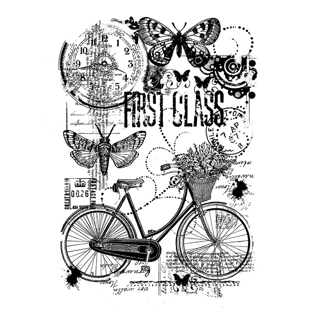 31 Types Animals Letters Silicone Stamp Vintage Butterfly Flower Design Rubber Stamps Clear Stamp for DIY Scrapbooking/Card