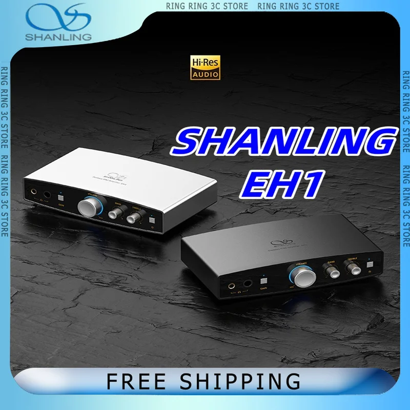 SHANLING EH1 Portable Desktop Headphone Amplifier Hi-Res Audio CS43198 DAC PCM768 DSD512 External Sound Card USB Decoder Custom